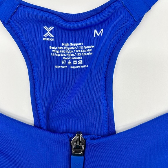 Xersion Women's Blue High Support Sports Bra Size M L XL XXL - Picture 8 of 15